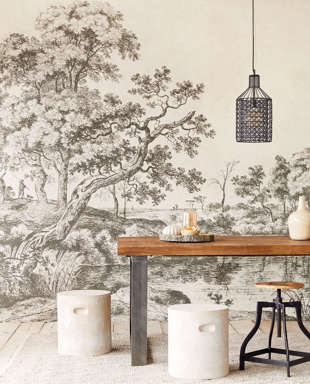 EIJFFINGER Wallpower Favourites 309076 - Afbeelding 2 - Naturel, Naturel, Landelijk, Romantisch, Stoer, Industrieel, Bladeren, Beton