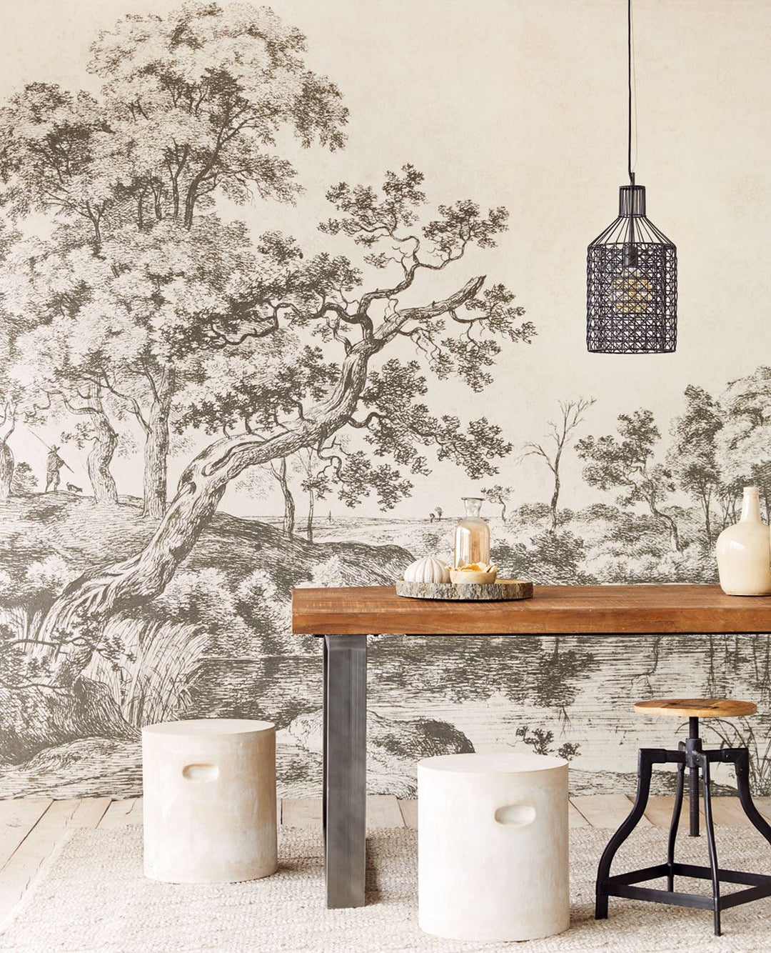 EIJFFINGER Wallpower Favourites 309076 - Afbeelding 2 - Naturel, Naturel, Landelijk, Romantisch, Stoer, Industrieel, Bladeren, Beton