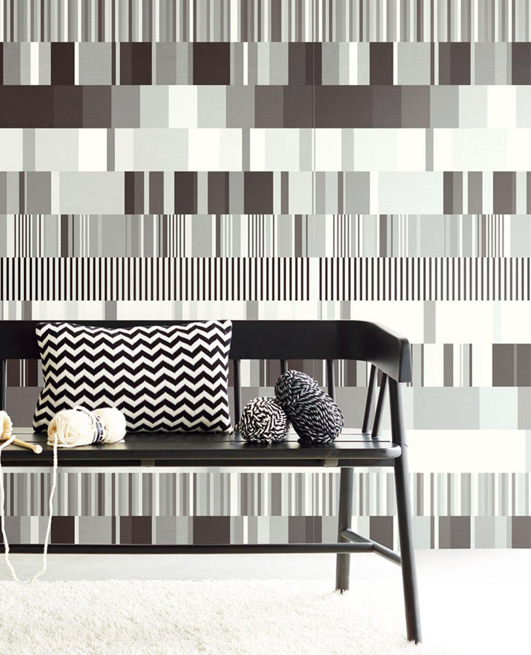 EIJFFINGER Wallpower Favourites 309080 - Afbeelding 2 - Zwart / Grijs, Stoer, Industrieel, Strepen, Grafisch