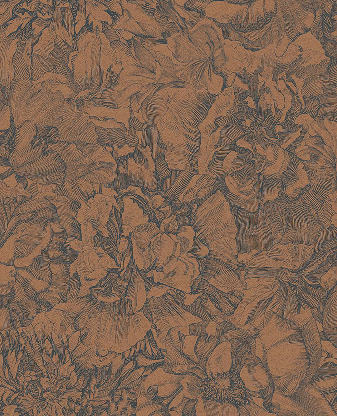 EIJFFINGER Museum 307344 - Afbeelding 1 - Blauw, Oranje, Romantisch, Klassiek, Bloemen