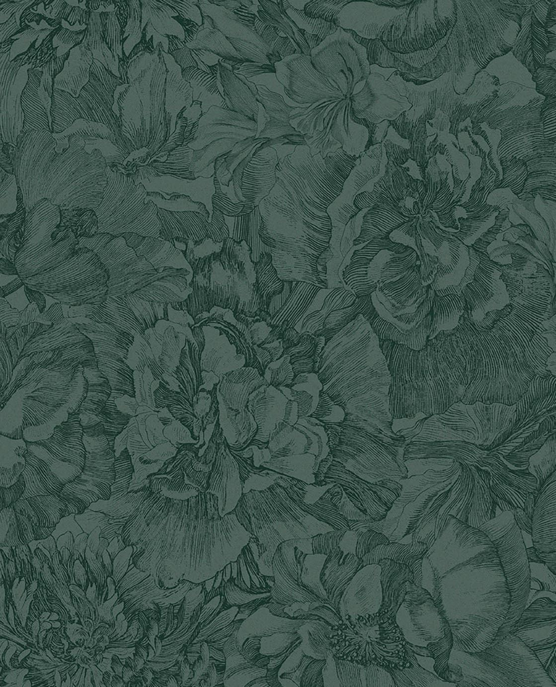 EIJFFINGER Museum 307345 - Afbeelding 1 - Groen, Romantisch, Klassiek, Bloemen