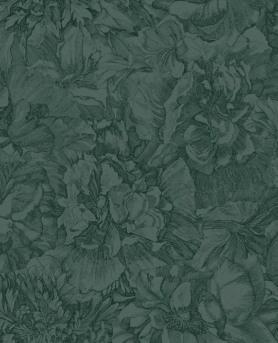 EIJFFINGER Museum 307345 - Afbeelding 1 - Groen, Romantisch, Klassiek, Bloemen