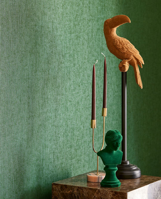 EIJFFINGER Museum 307322 - Afbeelding 2 - Groen, Klassiek, Stoer, Industrieel, Chic, Glamour, Strepen, Effen, Uni