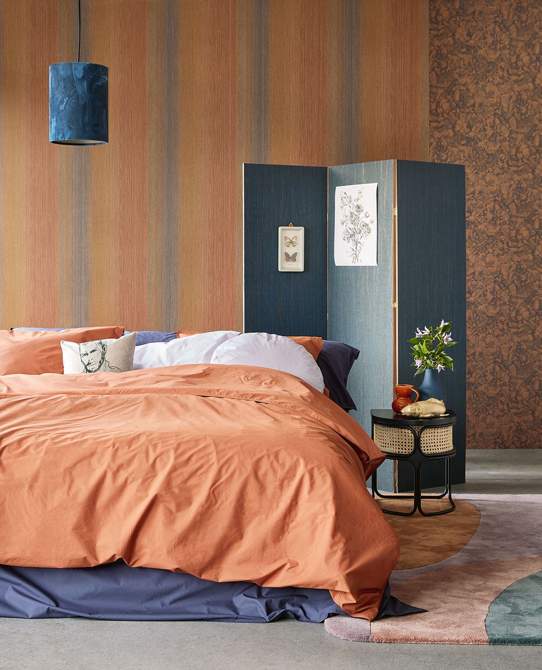 EIJFFINGER Museum 307334 - Afbeelding 3 - Blauw, Klassiek, Chic, Glamour, Effen, Uni, Structuren