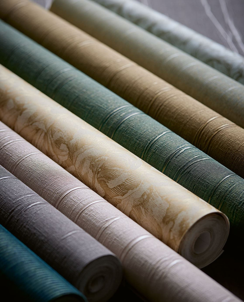 EIJFFINGER Museum 307338 - Afbeelding 2 - Naturel, Rood, Romantisch, Klassiek, Chic, Glamour, Effen, Uni, Structuren