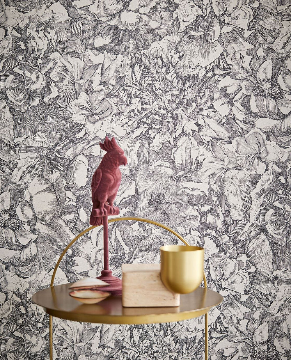 EIJFFINGER Museum 307340 - Afbeelding 2 - Zwart / Grijs, Romantisch, Klassiek, Bloemen