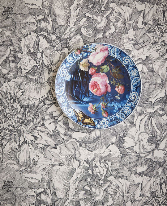 EIJFFINGER Museum 307340 - Afbeelding 4 - Zwart / Grijs, Romantisch, Klassiek, Bloemen