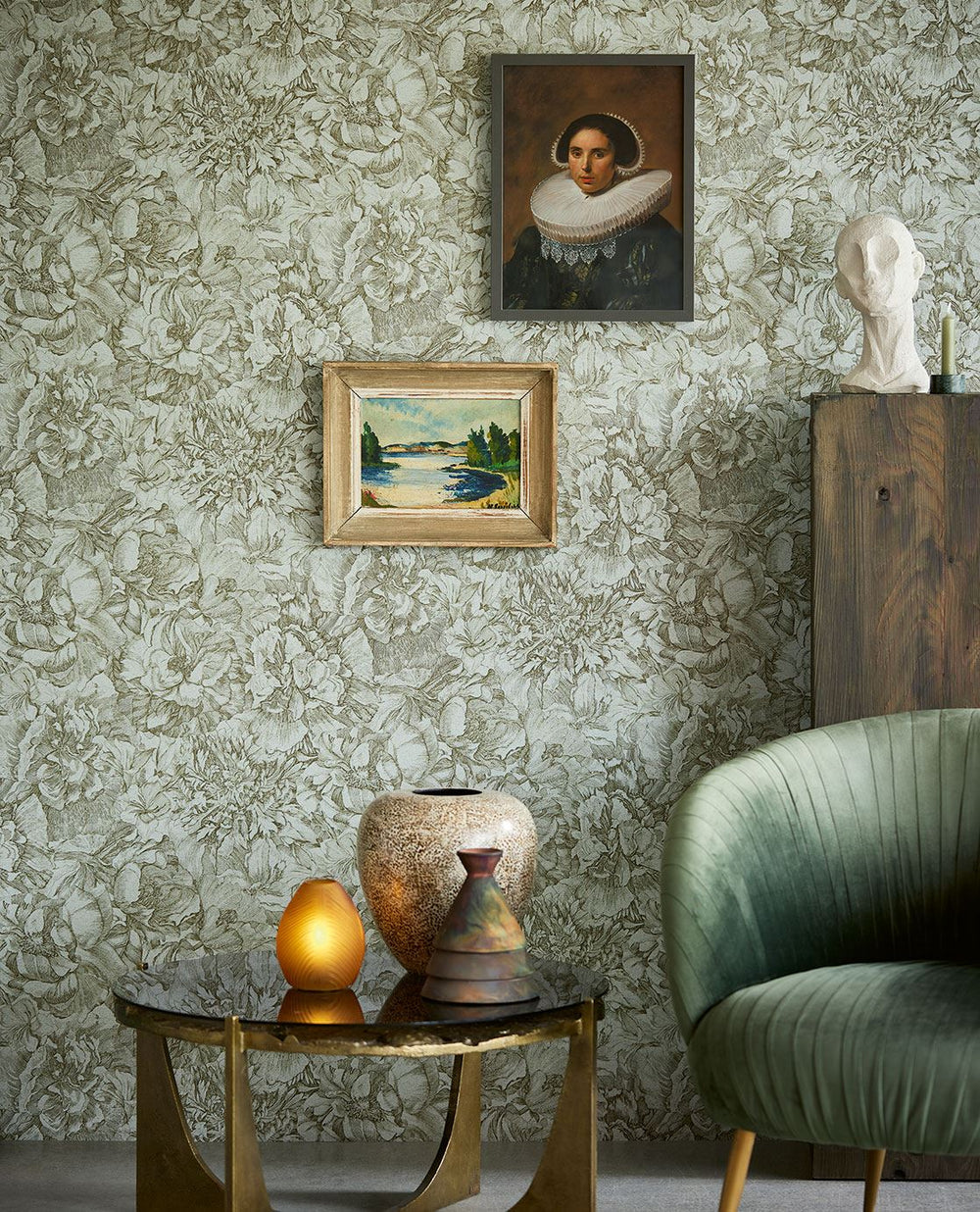 EIJFFINGER Museum 307342 - Afbeelding 2 - Blauw, Groen, Romantisch, Klassiek, Bloemen