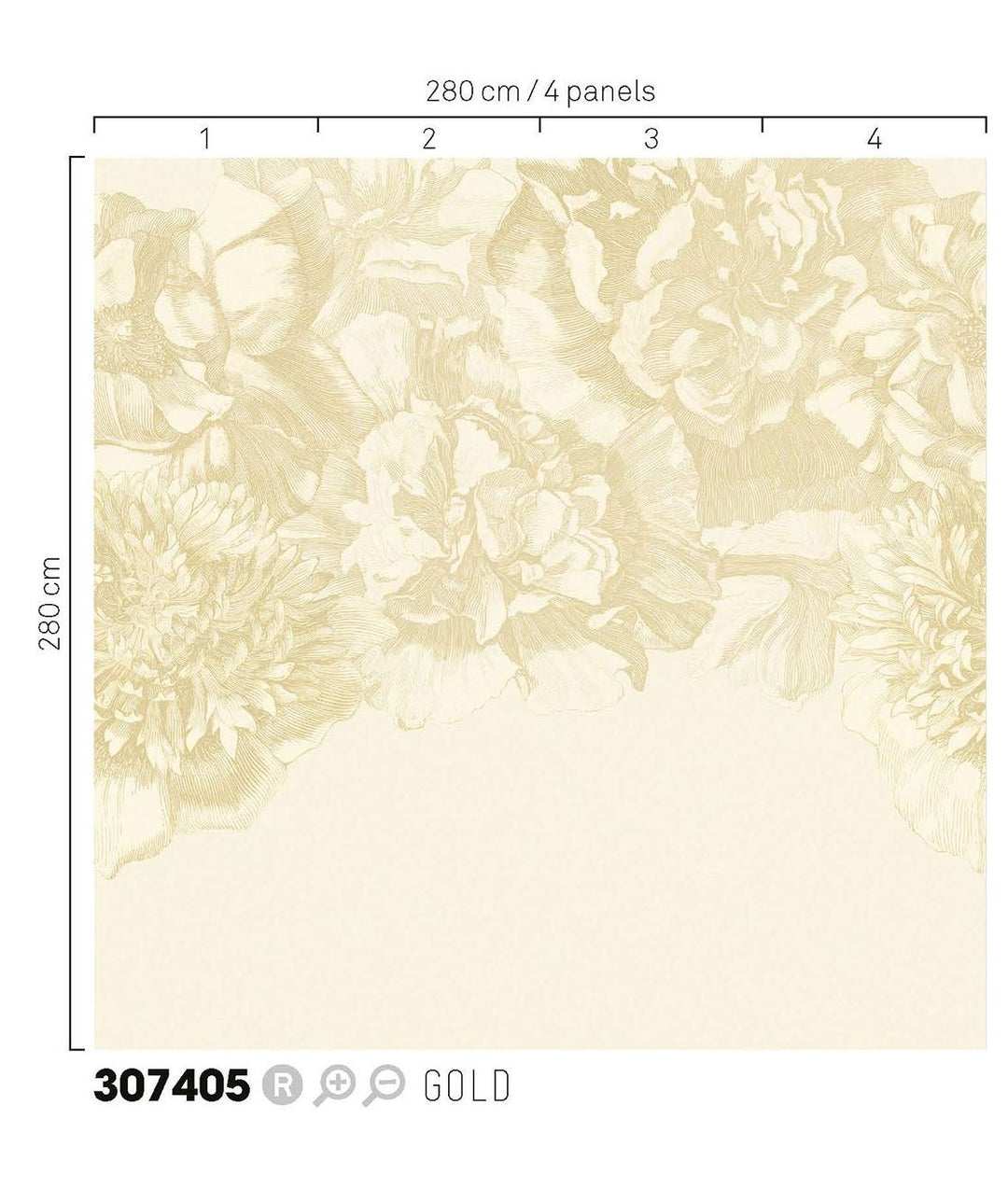 EIJFFINGER Museum 307405 - Afbeelding 3 - Geel, Goud, Scandinavisch, Romantisch, Klassiek, Bloemen