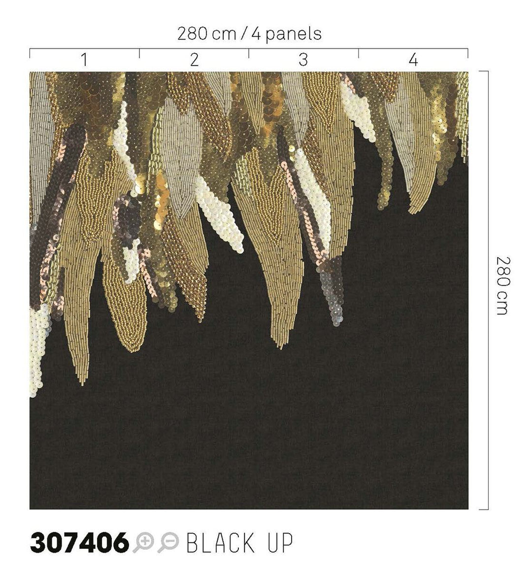 EIJFFINGER Museum 307406 - Afbeelding 2 - Zwart / Grijs, Goud, Chic, Glamour, Fantasie