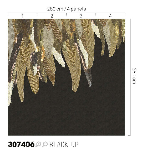 EIJFFINGER Museum 307406 - Afbeelding 2 - Zwart / Grijs, Goud, Chic, Glamour, Fantasie