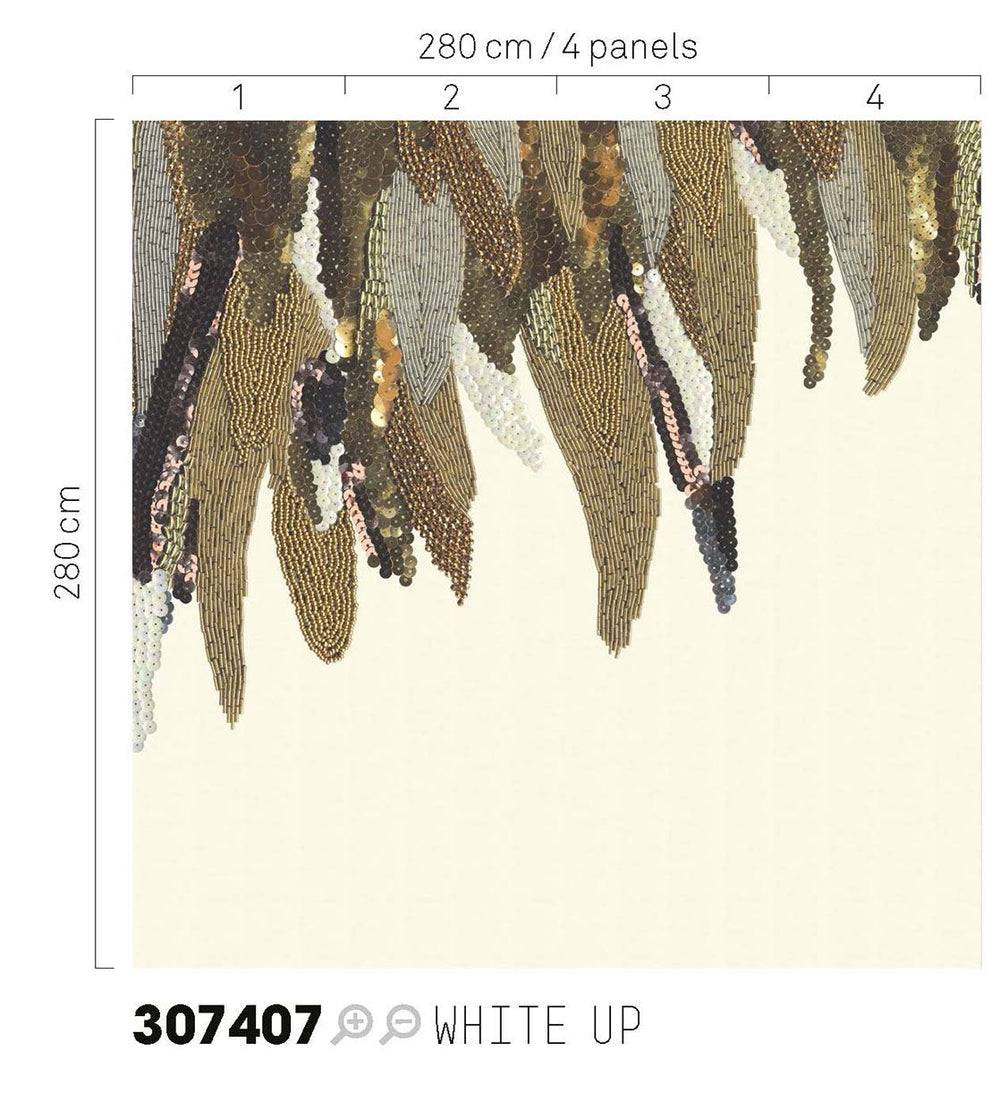 EIJFFINGER Museum 307407 - Afbeelding 2 - Wit, Goud, Chic, Glamour, Fantasie