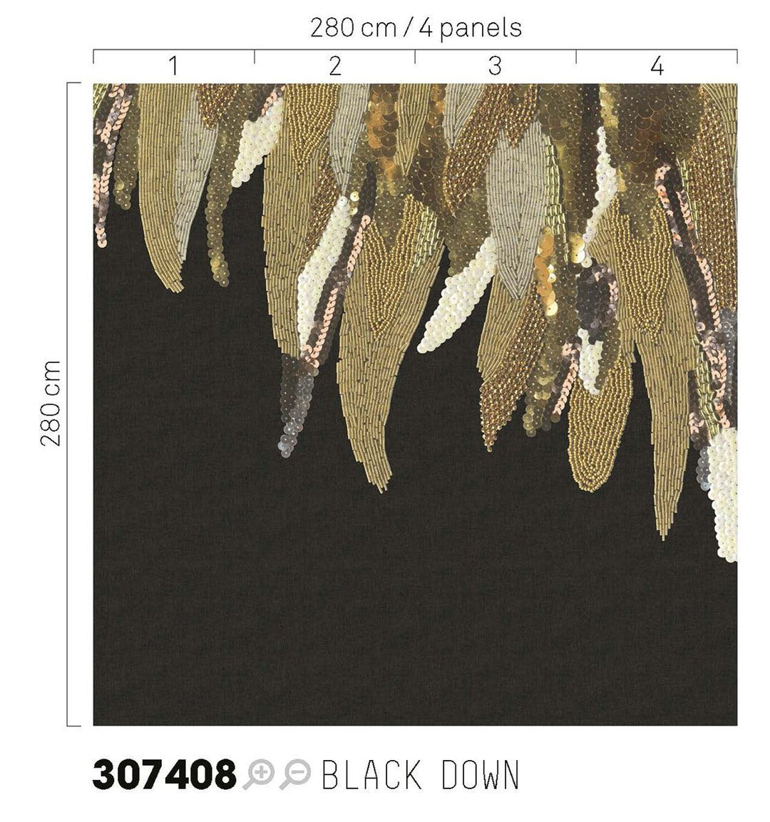 EIJFFINGER Museum 307408 - Afbeelding 3 - Zwart / Grijs, Goud, Chic, Glamour, Fantasie