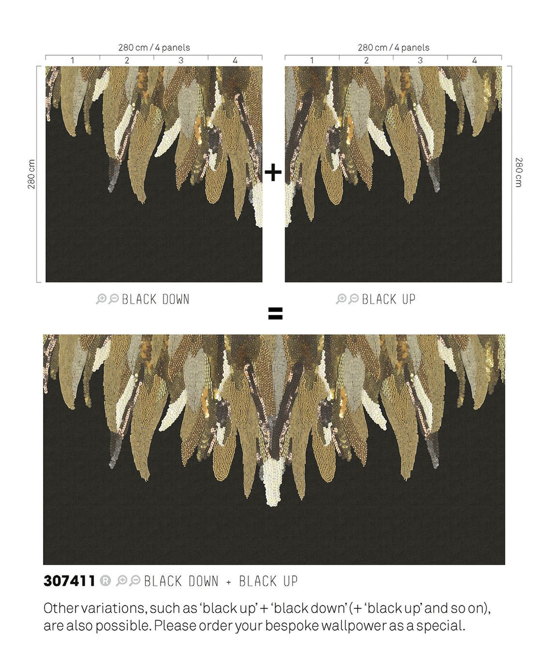 EIJFFINGER Museum 307411 - Afbeelding 4 - Zwart / Grijs, Goud, Chic, Glamour, Fantasie