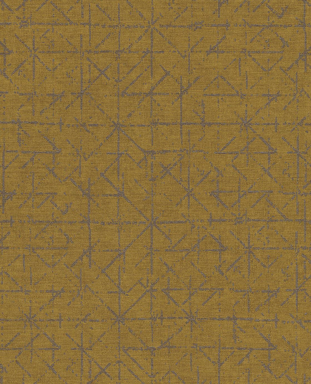 EIJFFINGER Topaz 394533 - Afbeelding 1 - Geel, Goud, Stoer, Industrieel, Chic, Glamour, Ruiten, Grafisch, Geometrisch