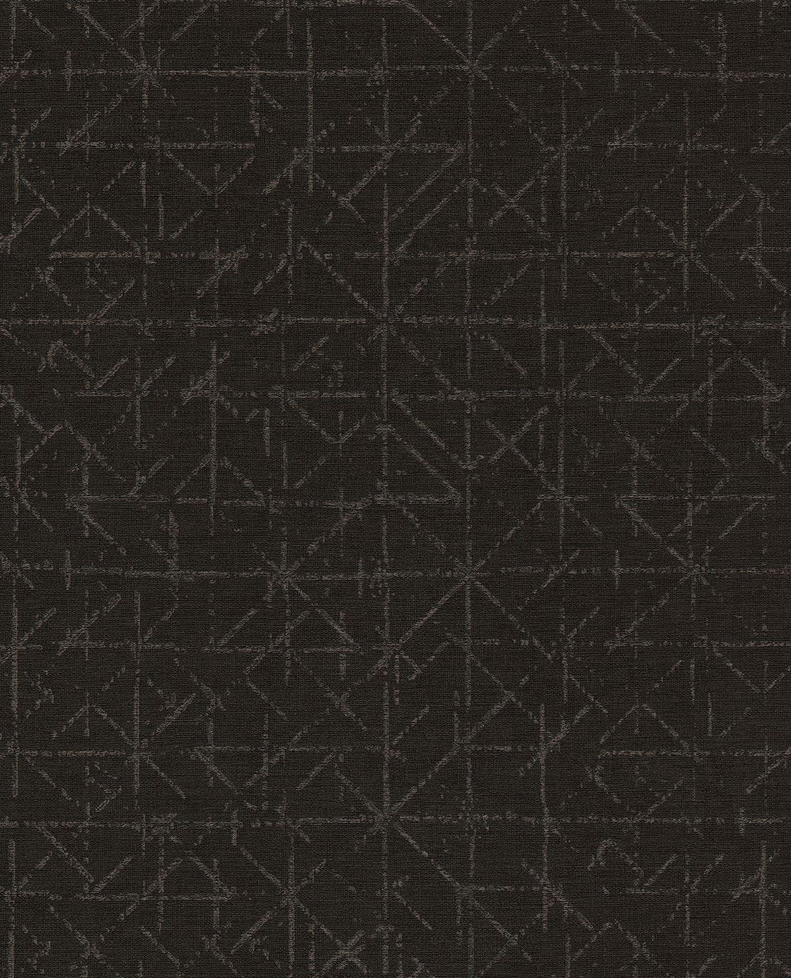 EIJFFINGER Topaz 394535 - Afbeelding 1 - Zwart / Grijs, Stoer, Industrieel, Chic, Glamour, Ruiten, Grafisch, Geometrisch
