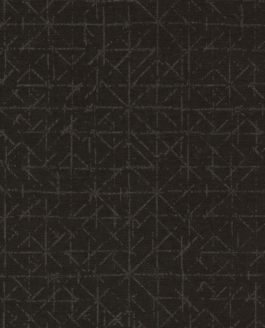 EIJFFINGER Topaz 394535 - Afbeelding 1 - Zwart / Grijs, Stoer, Industrieel, Chic, Glamour, Ruiten, Grafisch, Geometrisch