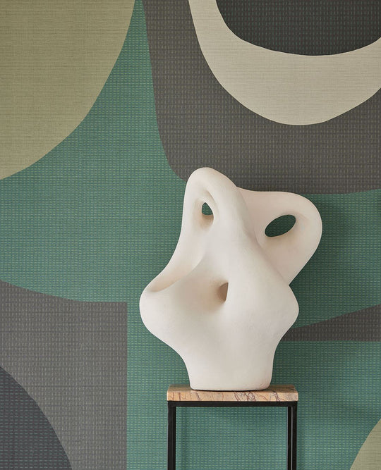 EIJFFINGER Artifact 312483 - Afbeelding 3 - Groen, Retro, Vintage, Stoer, Industrieel, Fantasie, Geometrisch 
