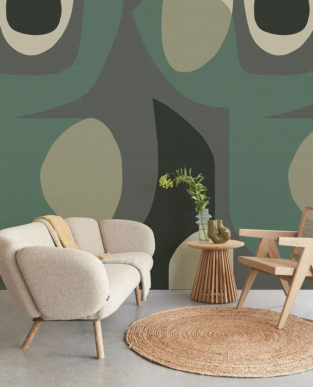 EIJFFINGER Artifact 312483 - Afbeelding 2 - Groen, Retro, Vintage, Stoer, Industrieel, Fantasie, Geometrisch 