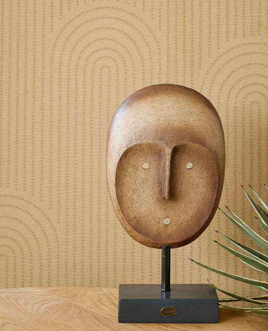 EIJFFINGER Artifact 312433 - Afbeelding 3 - Geel, Goud, Scandinavisch, Etnisch, Basic, Strepen, Stippen, Beton