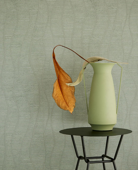 EIJFFINGER Artifact 312423 - Afbeelding 2 - Naturel, Groen, Retro, Vintage, Etnisch, Basic, Strepen, Structuren, Fantasie