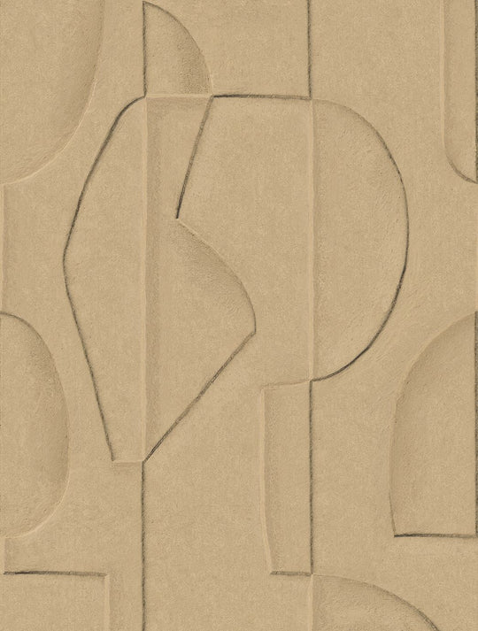 EIJFFINGER Artifact 312481 - Afbeelding 1 - Naturel, Goud, Retro, Vintage, Basic, Stoer, Industrieel, Geometrisch Beton