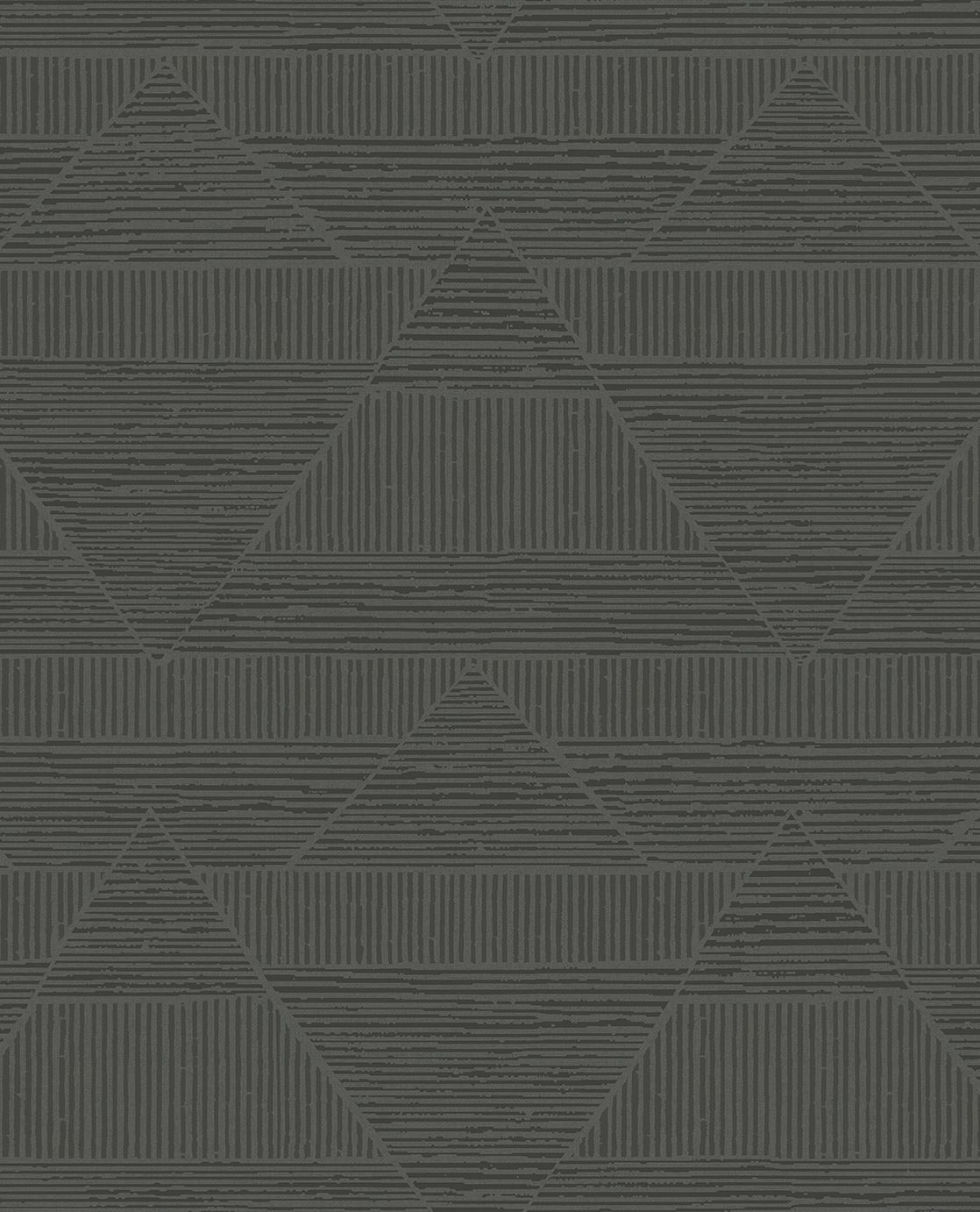 EIJFFINGER Artifact 312415 - Afbeelding 1 - Naturel, Zwart / Grijs, Etnisch, Basic, Stoer, Industrieel, Strepen, Structuren, Grafisch