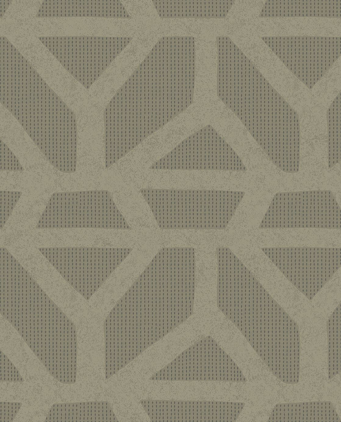 EIJFFINGER Artifact 312404 - Afbeelding 1 - Groen, Etnisch, Basic, Stoer, Industrieel, Structuren, Geometrisch