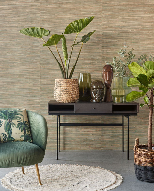 EIJFFINGER Natural Wallcovering III 303512 - Afbeelding 2 - Naturel, Groen, Landelijk, Etnisch, Natuurlijk, Structuren