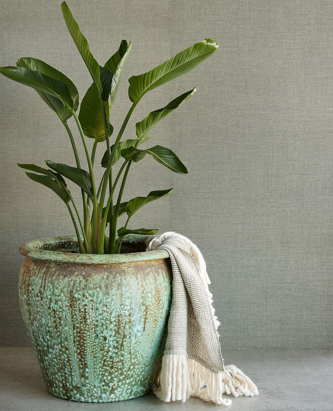 EIJFFINGER Natural Wallcovering III 303520 - Afbeelding 2 - Naturel, Blauw, Groen, Landelijk, Etnisch, Natuurlijk, Structuren