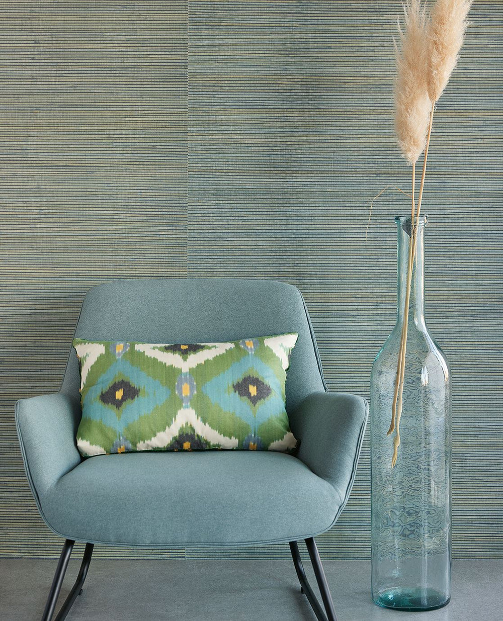 EIJFFINGER Natural Wallcovering III 303521 - Afbeelding 2 - Naturel, Blauw, Groen, Landelijk, Etnisch, Natuurlijk, Structuren
