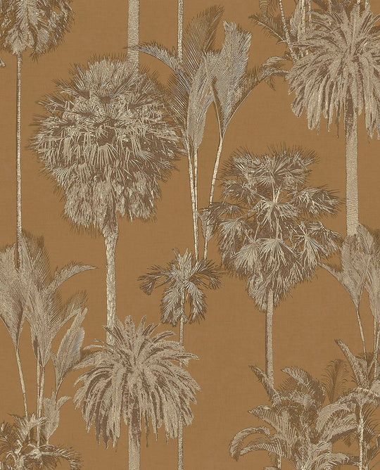 EIJFFINGER Oasis 317321 - Afbeelding 1 - Geel, Landelijk, Etnisch, Stoer, Industrieel, Natuurlijk, Grafisch, Bladeren