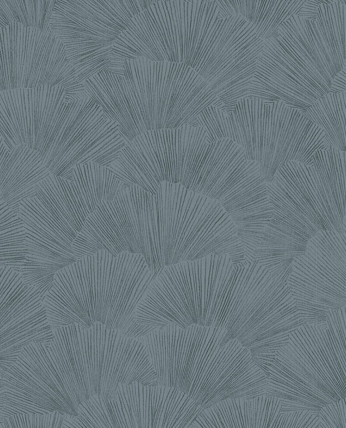 EIJFFINGER Oasis 317333 - Afbeelding 1 - Blauw, Etnisch, Basic, Grafisch, Bladeren