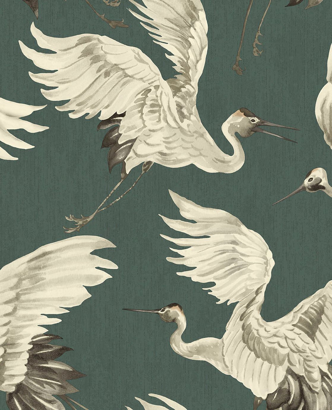 EIJFFINGER Oasis 317355 - Afbeelding 1 - Groen, Romantisch, Klassiek, Dieren, Vogels