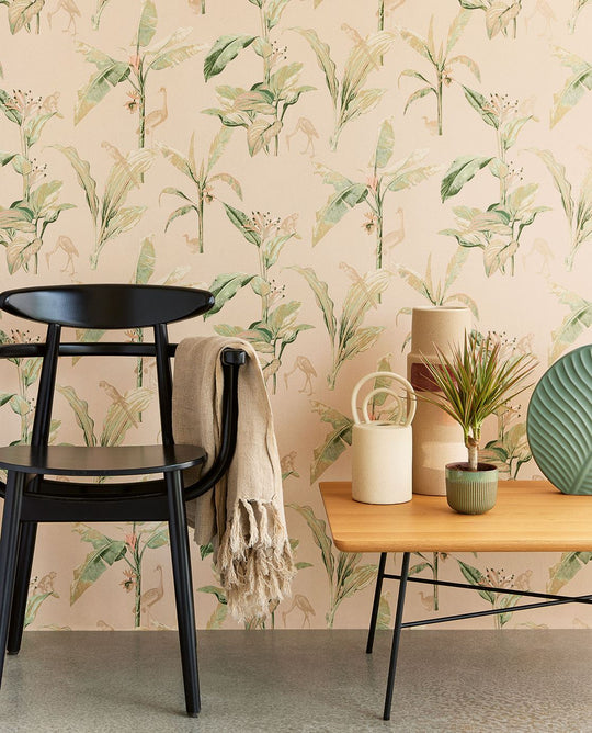 EIJFFINGER Oasis 317344 - Afbeelding 2 - Naturel, Retro, Vintage, Romantisch, Dieren, Vogels, Bladeren