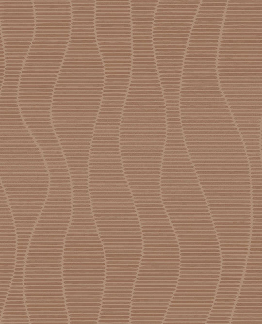 EIJFFINGER Artifact 312421 - Afbeelding 1 - Oranje, Metallic, Retro, Vintage, Etnisch, Basic, Strepen, Structuren, Fantasie