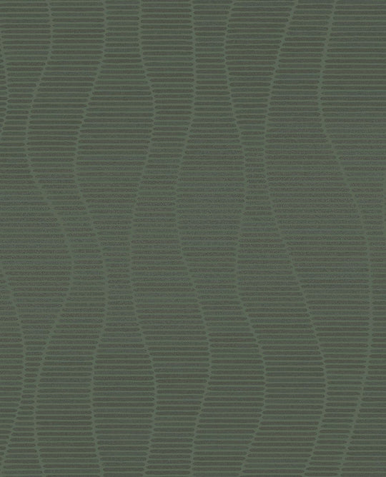 EIJFFINGER Artifact 312424 - Afbeelding 1 - Groen, Retro, Vintage, Etnisch, Basic, Strepen, Structuren, Fantasie