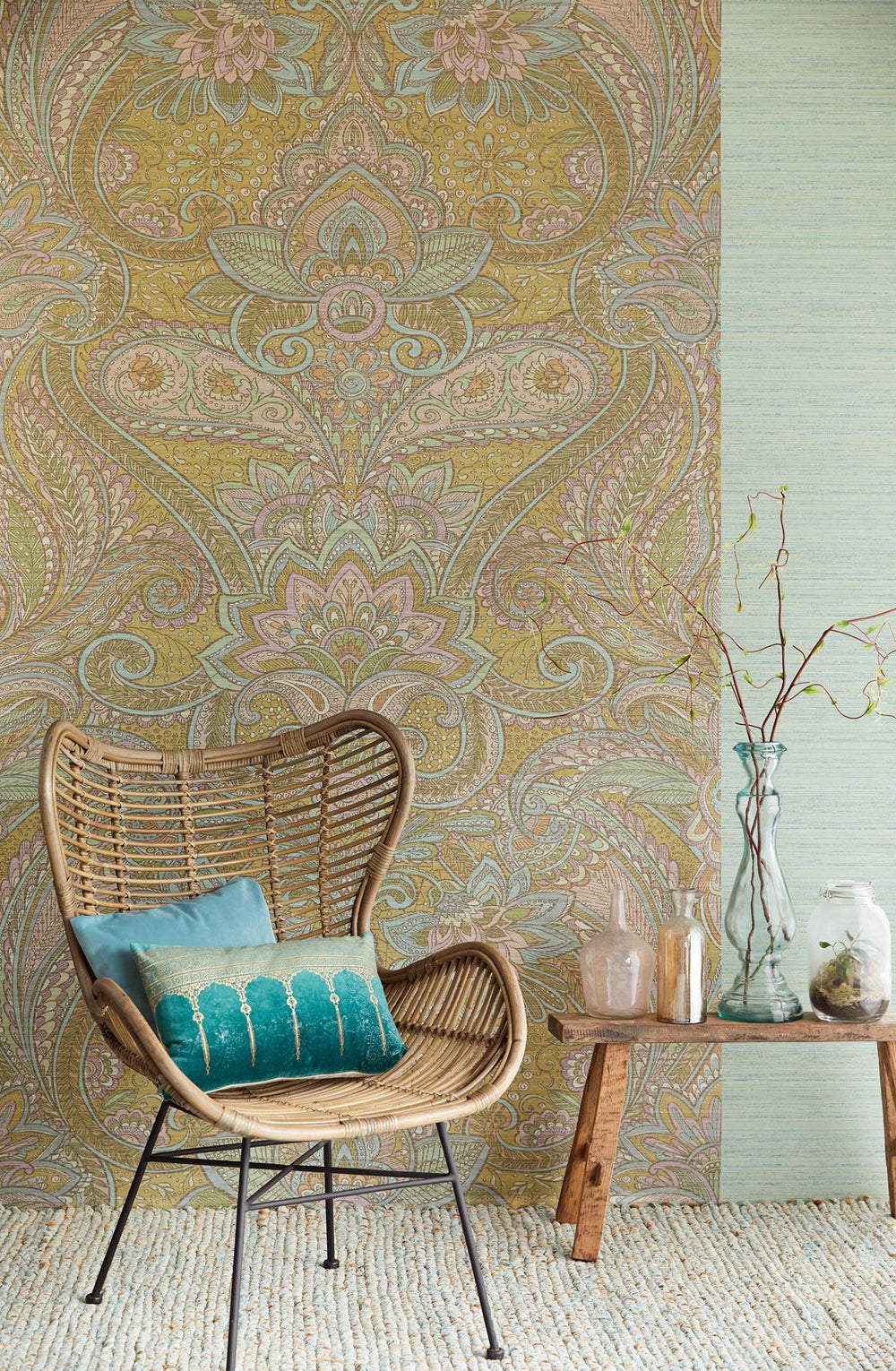EIJFFINGER Wallpower Favourites 309085 - Afbeelding 2 - Multi, Naturel, Groen, Etnisch, Klassiek, Ornamenten, Bloemen