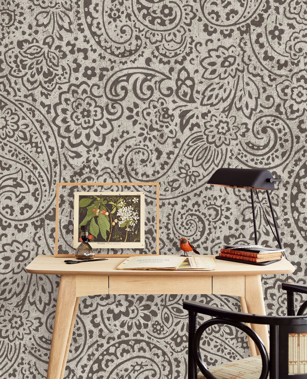EIJFFINGER Wallpower Favourites 309087 - Afbeelding 2 - Zwart / Grijs, Etnisch, Stoer, Industrieel, Ornamenten, Beton