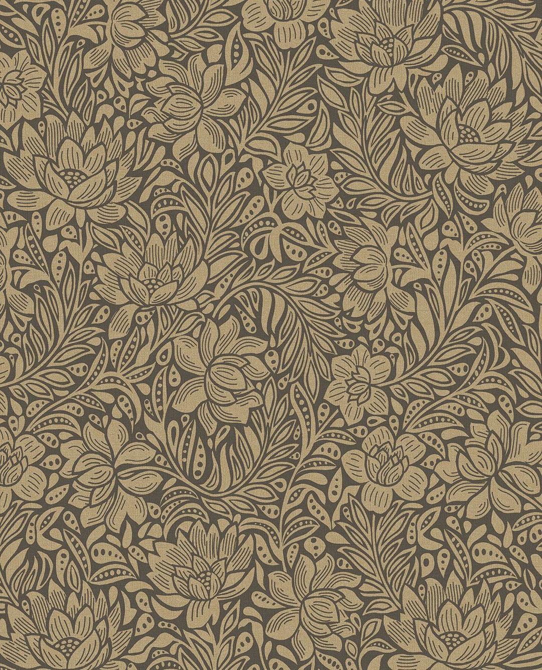 EIJFFINGER Posy 316022 - Afbeelding 1 - Naturel, Naturel, Romantisch, Klassiek, Bloemen, Bladeren