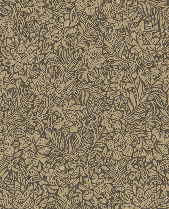 EIJFFINGER Posy 316022 - Afbeelding 1 - Naturel, Naturel, Romantisch, Klassiek, Bloemen, Bladeren