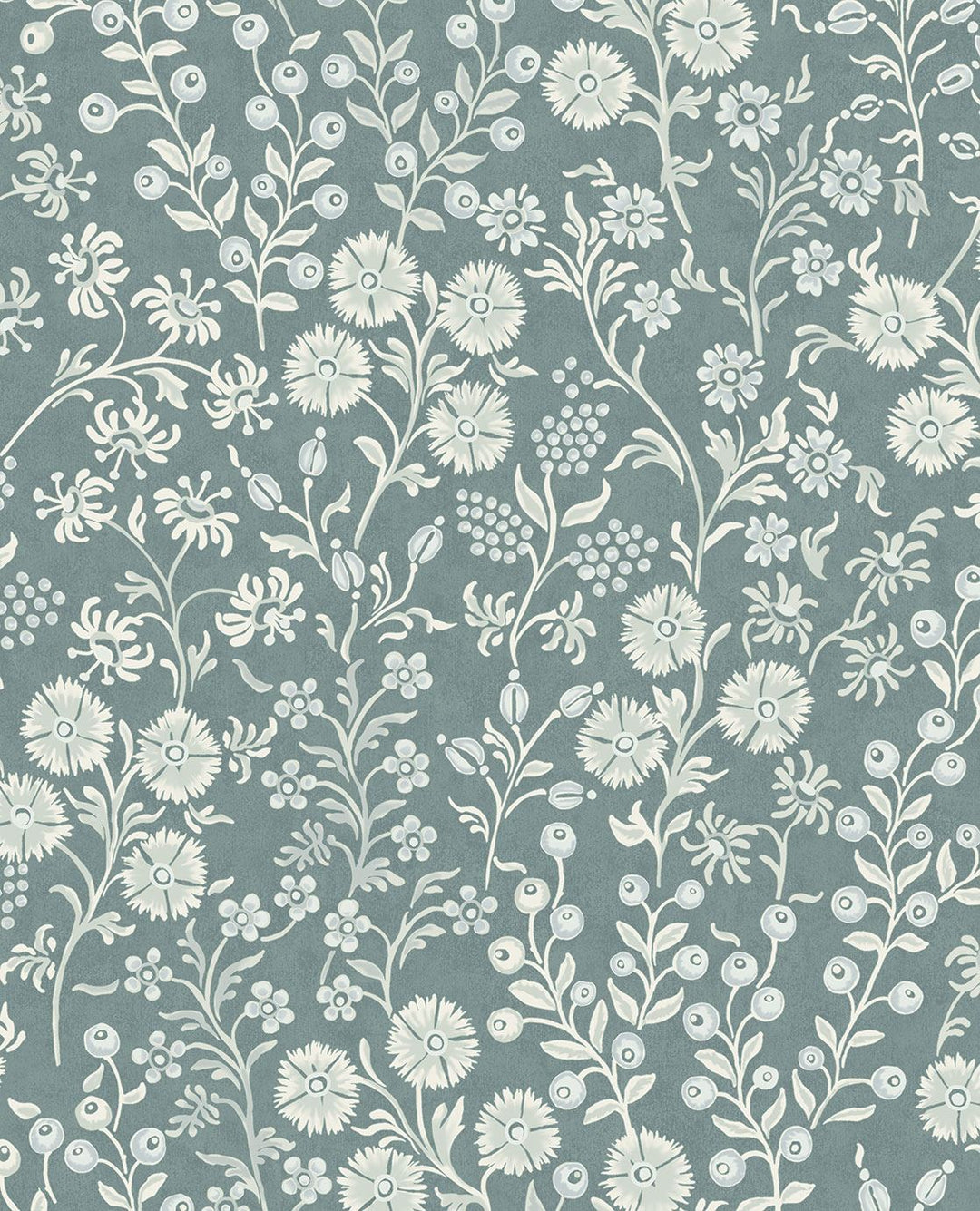 EIJFFINGER Posy 316046 - Afbeelding 1 - Blauw, Scandinavisch, Retro, Vintage, Romantisch