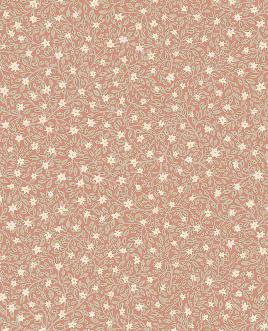EIJFFINGER Posy 316051 - Afbeelding 1 - Rood, Oranje, Scandinavisch, Retro, Vintage, Romantisch