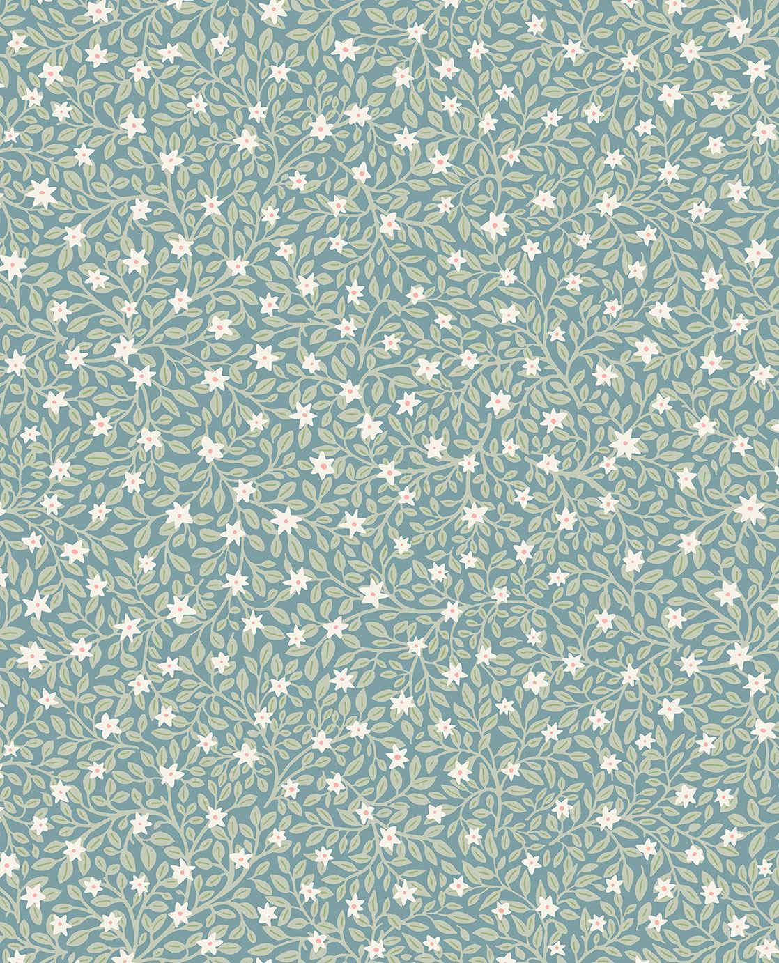 EIJFFINGER Posy 316054 - Afbeelding 1 - Blauw, Groen, Scandinavisch, Retro, Vintage, Kinderkamer