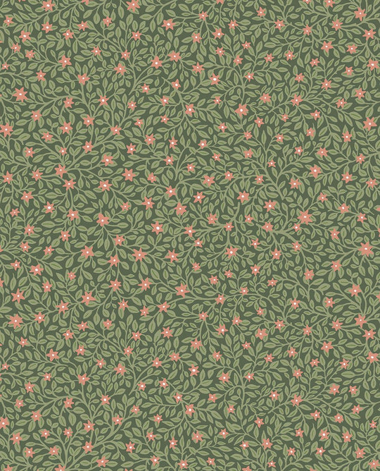 EIJFFINGER Posy 316055 - Afbeelding 1 - Groen, Scandinavisch, Retro, Vintage, Romantisch
