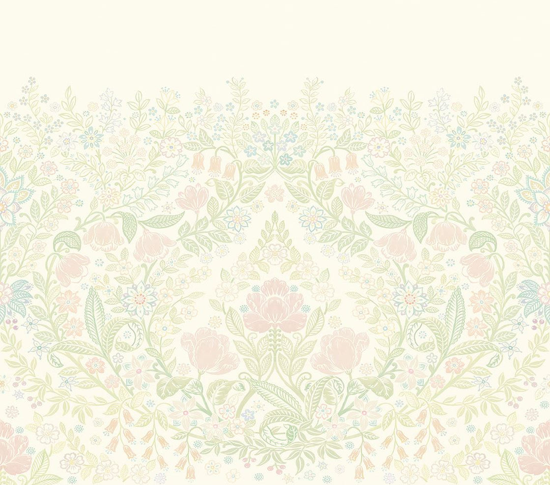 EIJFFINGER Posy 316080 - Afbeelding 1 - Multi, Naturel, Klassiek, Kinderkamer, Bloemen, Bladeren