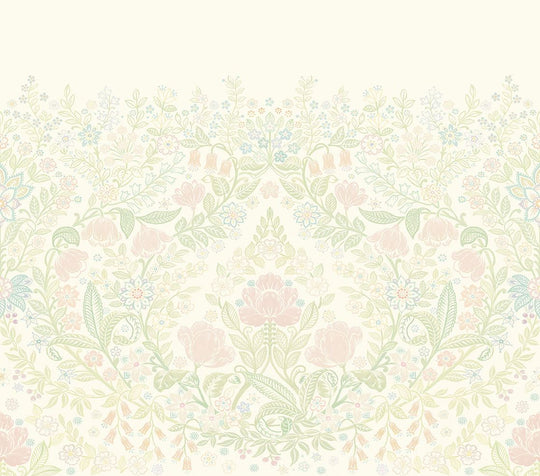 EIJFFINGER Posy 316080 - Afbeelding 1 - Multi, Naturel, Klassiek, Kinderkamer, Bloemen, Bladeren