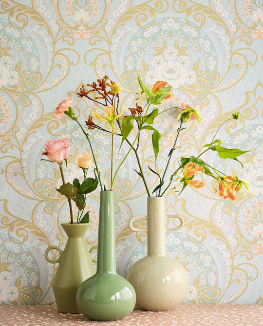 EIJFFINGER Posy 316011 - Afbeelding 2 - Naturel, Blauw, Paars, Romantisch, Klassiek, Kinderkamer, Ornamenten, Bloemen
