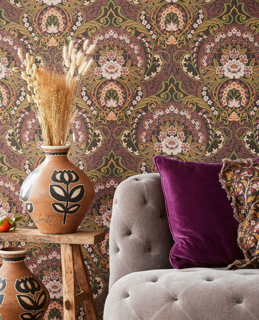 EIJFFINGER Posy 316016 - Afbeelding 3 - Naturel, Retro, Vintage, Romantisch, Ornamenten, Bloemen