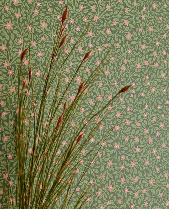 EIJFFINGER Posy 316055 - Afbeelding 2 - Groen, Scandinavisch, Retro, Vintage, Romantisch